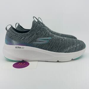 Skechers Women's GOrun Elevate Gray Slip On Comfort Sneakers 128339 Size 7.5